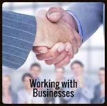 Working with businesses - Copyright: <a href='http://www.123rf.com/profile_wavebreakmediamicro'>wavebreakmediamicro / 123RF Stock Photo</a>